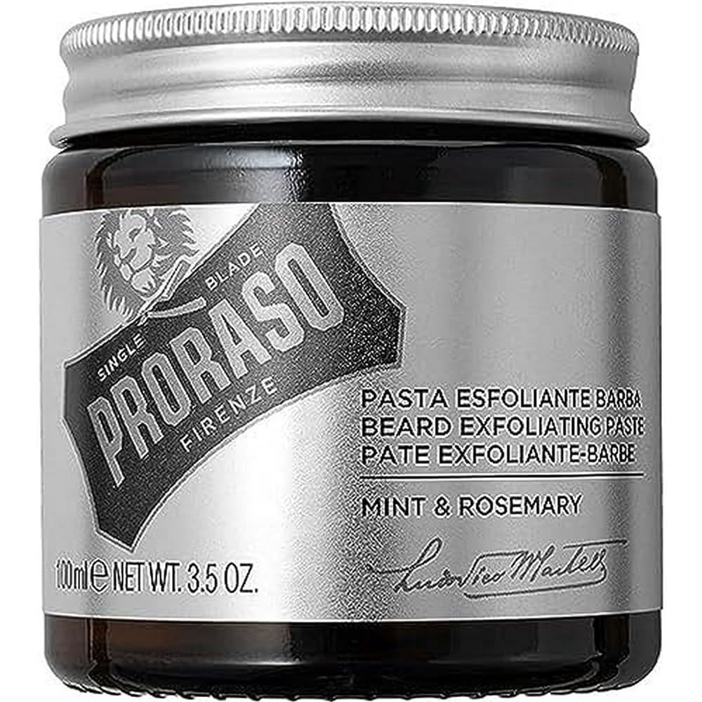 Proraso Exfoliating Beard Paste and Facial Scrub, 3.5 Oz