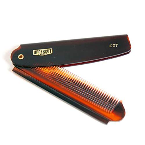 Uppercut Deluxe CT7 Flip Pocket Sized Comb, Tortoise Shell