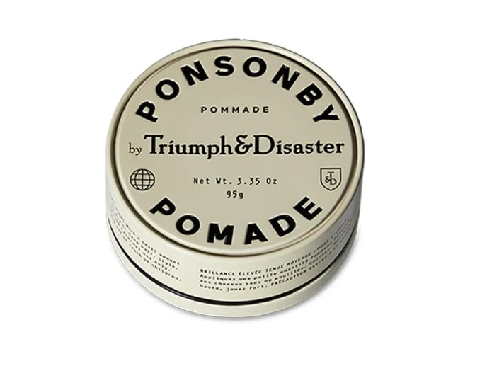 Triumph & Disaster Ponsonby Pomade – Medium Hold Hair Wax for Men and Women, High Shine, Non-Greasy Finish, 95G – Fine to Thick Hair