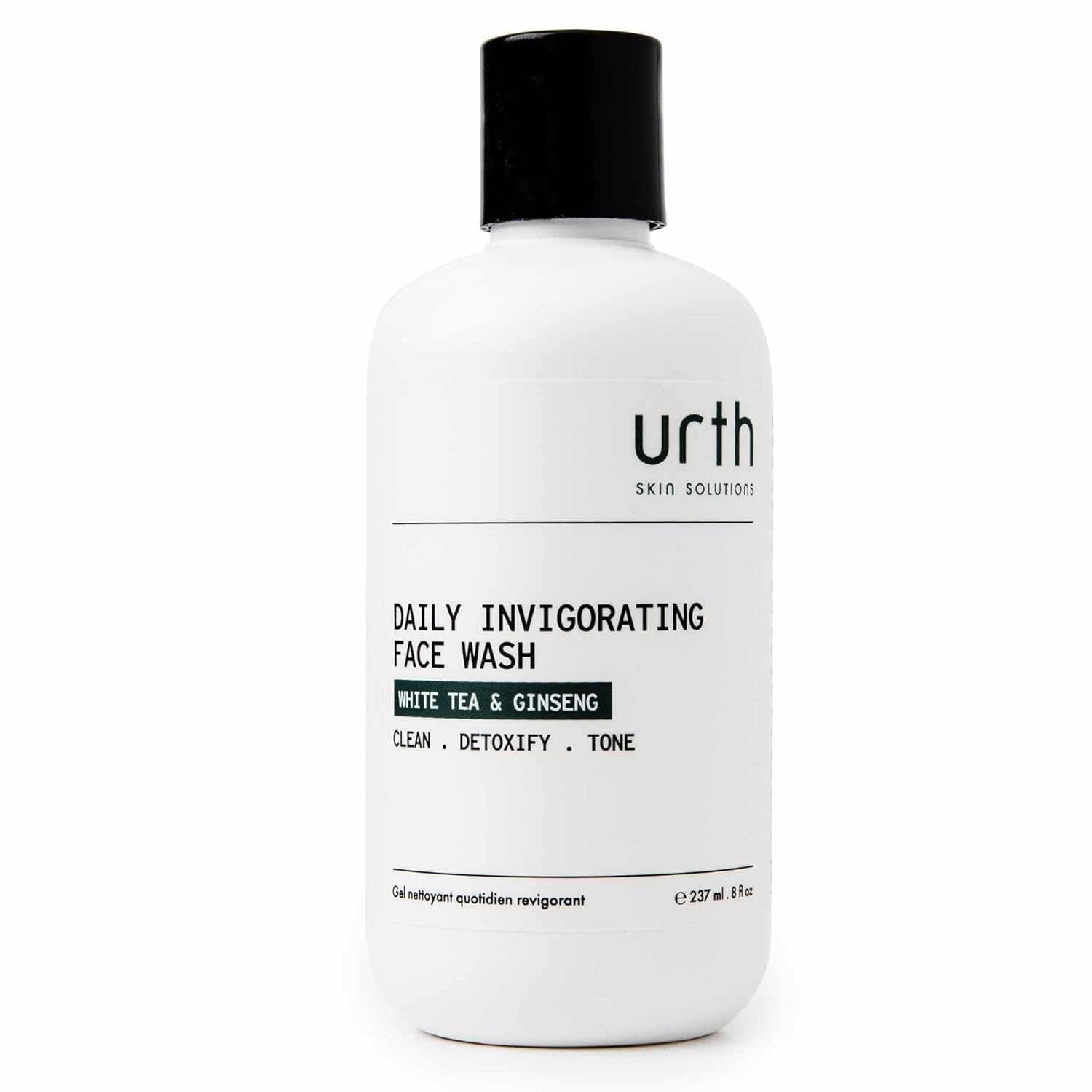 Urth Face Wash with White Tea & Ginseng Invigorating Daily Cleanser 8Oz