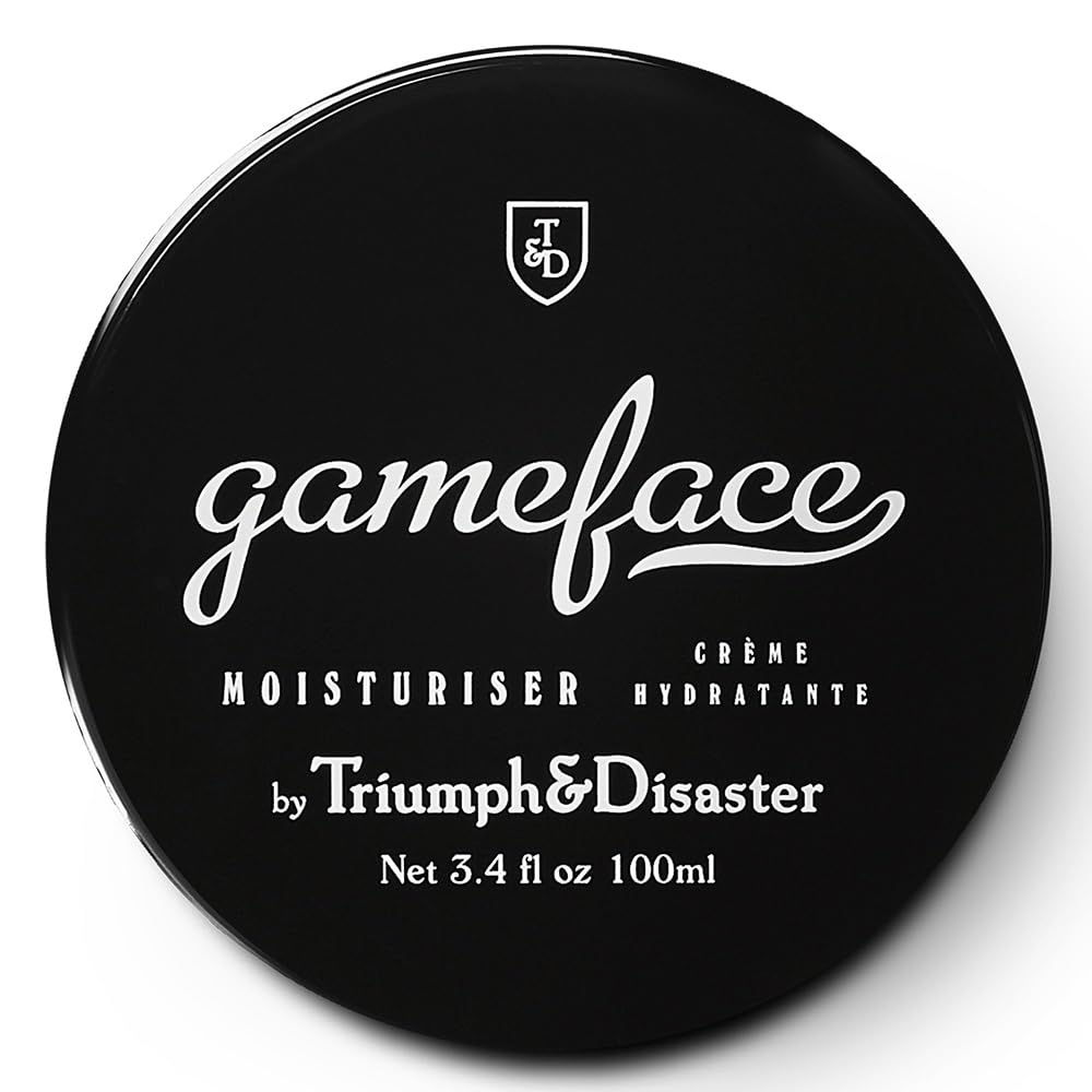 Triumph & Disaster | Gameface Moisturiser Jar | Hydrating Facial Moisturizer - Lightweight, Non-Greasy Facial Lotion for Men, 3.4 Oz