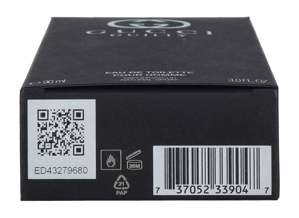 Gucci Guilty Eau De Toilette Spray for Men, 3.0 Ounce