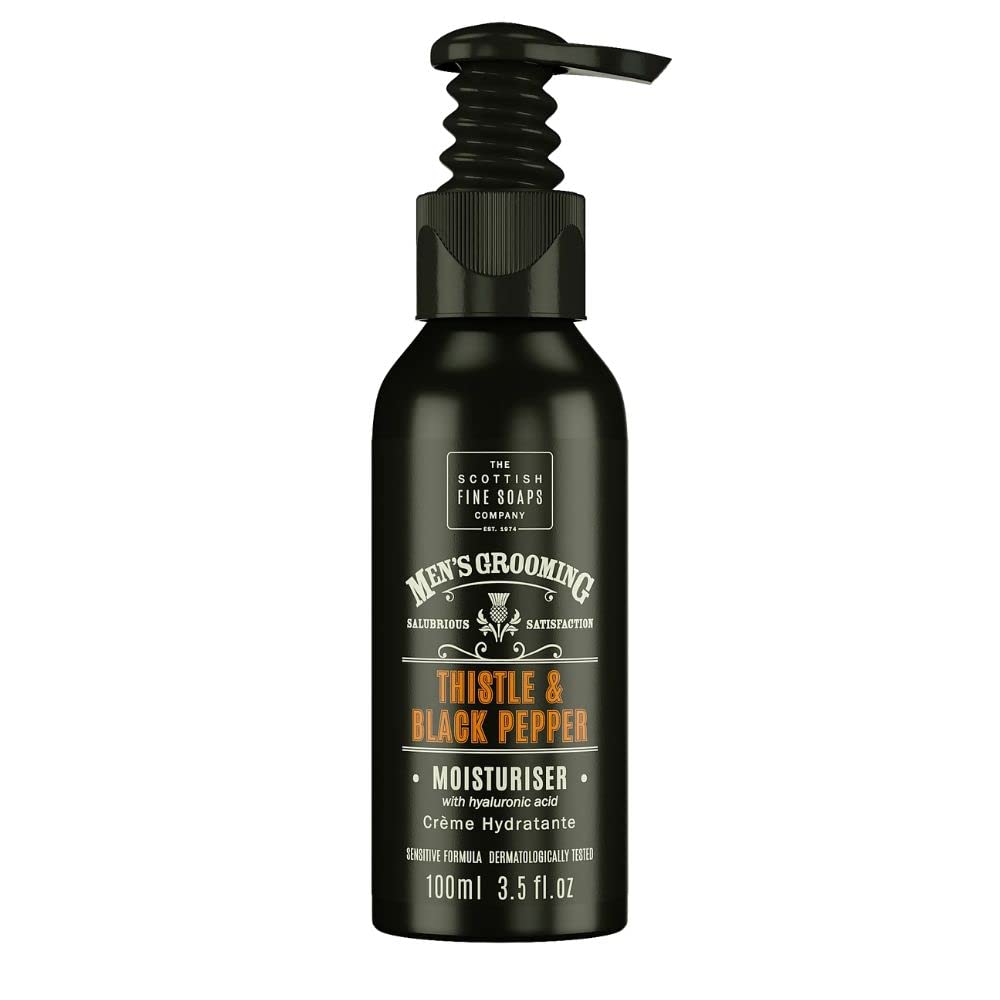 The Scottish Fine Soaps Company Thistle & Black Pepper Moisturiser 100Ml Pump Bottle