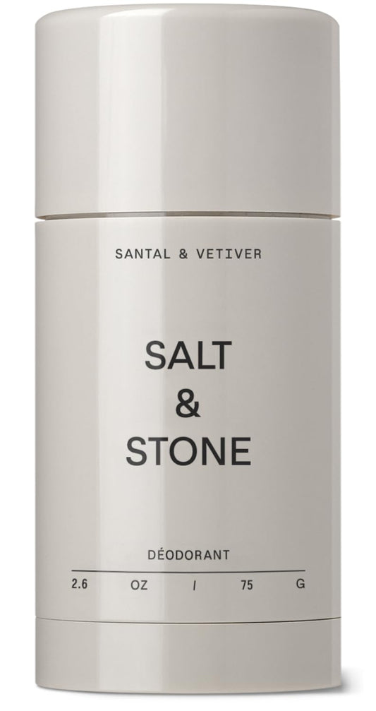 Salt & Stone Natural Deodorant - Santal | Extra Strength Natural Deodorant for Women & Men | Aluminum Free with Probiotics, Seaweed Extracts & Shea Butter (2.6 Oz)