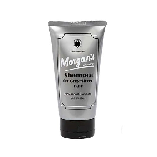 Morgan's Shampoo for Grey and Silver Hair, Enriched with Jojoba Oil, Brightens Hair and Neutralises Yellow Tones, with UV Filters 5.2 Fl Oz