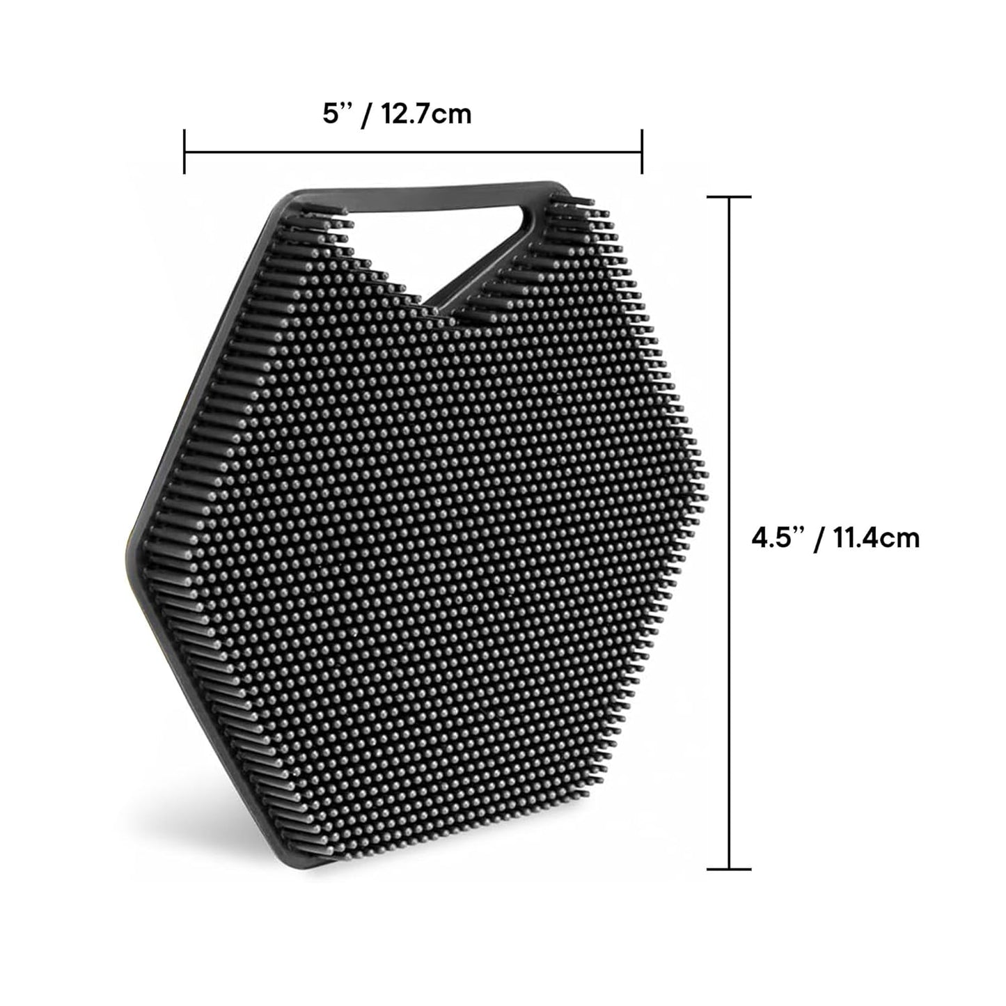 TOOLETRIES Body Scrubber 2.0 – Premium Silicone Scrubber for Cleaning, Exfoliating and Invigorating Your Skin – Extra Long Lather Boosting Bristles with Ergonomic Handle, Long-Lasting & Easy to Clean