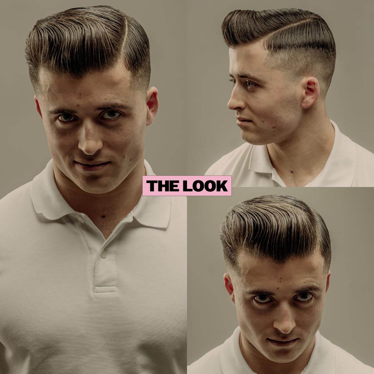 Reuzel Pink Grease Pomade, Strong All Day Hold, Oil-Based Styling Wax, Medium Shine and Flake Free, Easy to Wash Out, for All Hair Types, 1.3 Oz