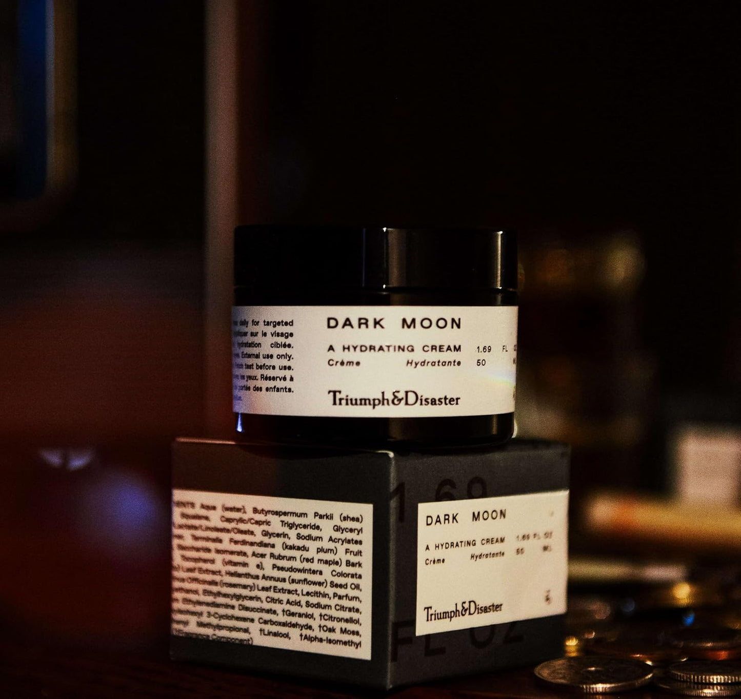 Triumph & Disaster | Dark Moon Hydrating Cream | Face Moisturizer - Night Cream for Men, 1.7 Oz