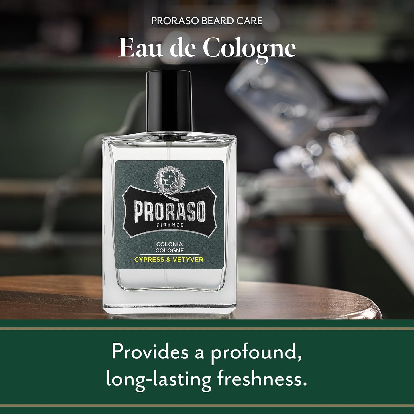 Proraso Eau De Cologne, Cypress and Vetyver, 3.4 Fl Oz