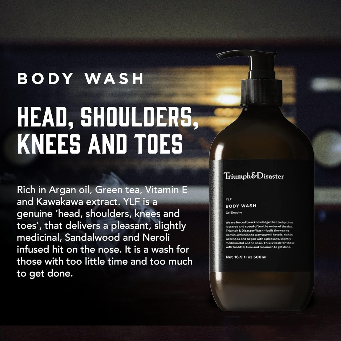 Triumph & Disaster | YLF Body & Hair Wash | Gentle & Hydrating Shower Wash for Men, 500Ml