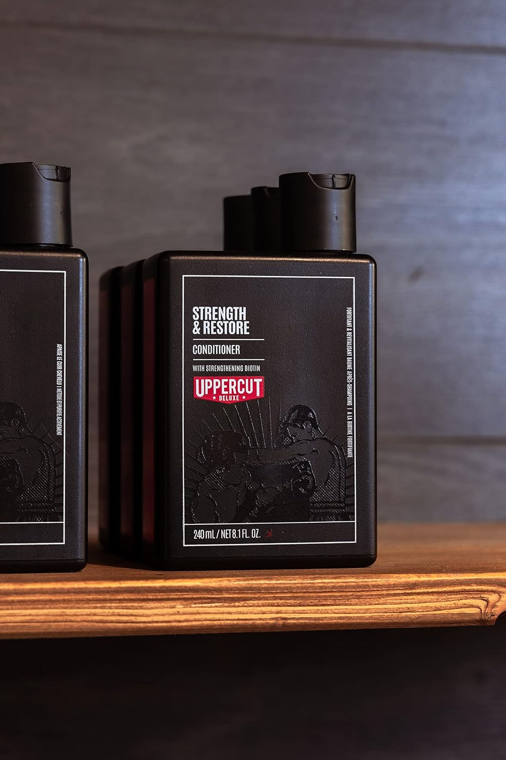 Uppercut Deluxe Strength and Restore Conditioner Designed for All Hair Types & Infused with Biotin & Caffeine - 8.1 Fl. Oz. / 240Ml