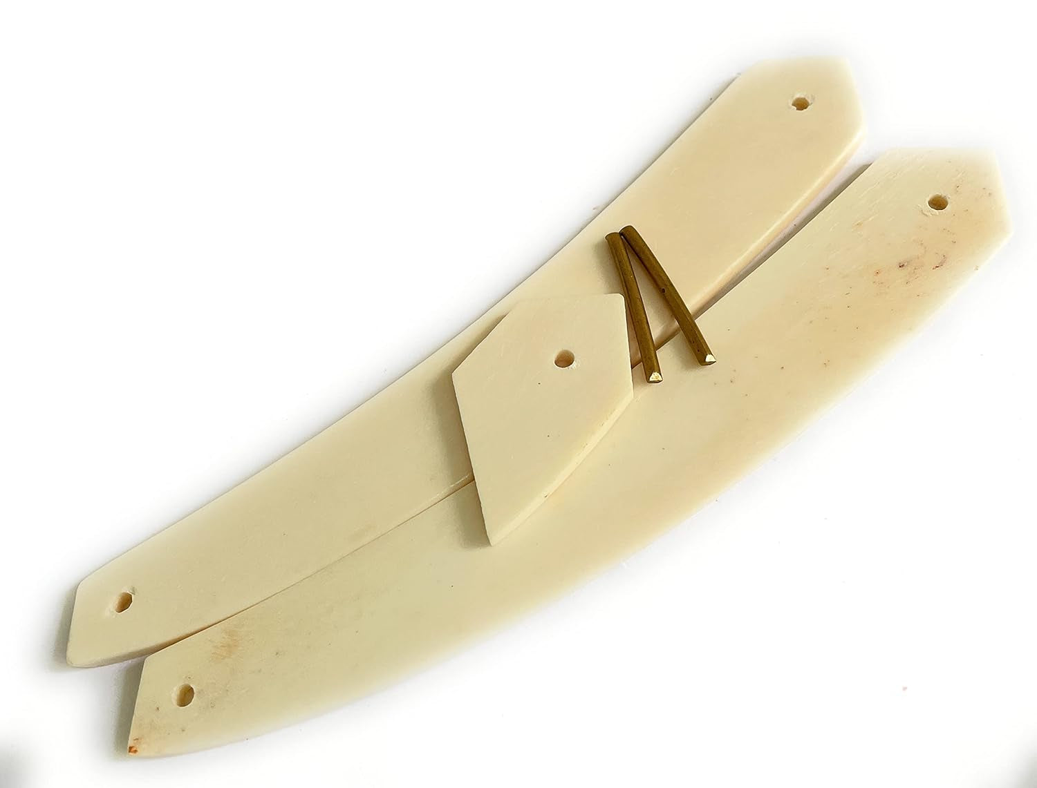 Handmade Camel Bone Straight Razor Scales Razor Handles With Hardware