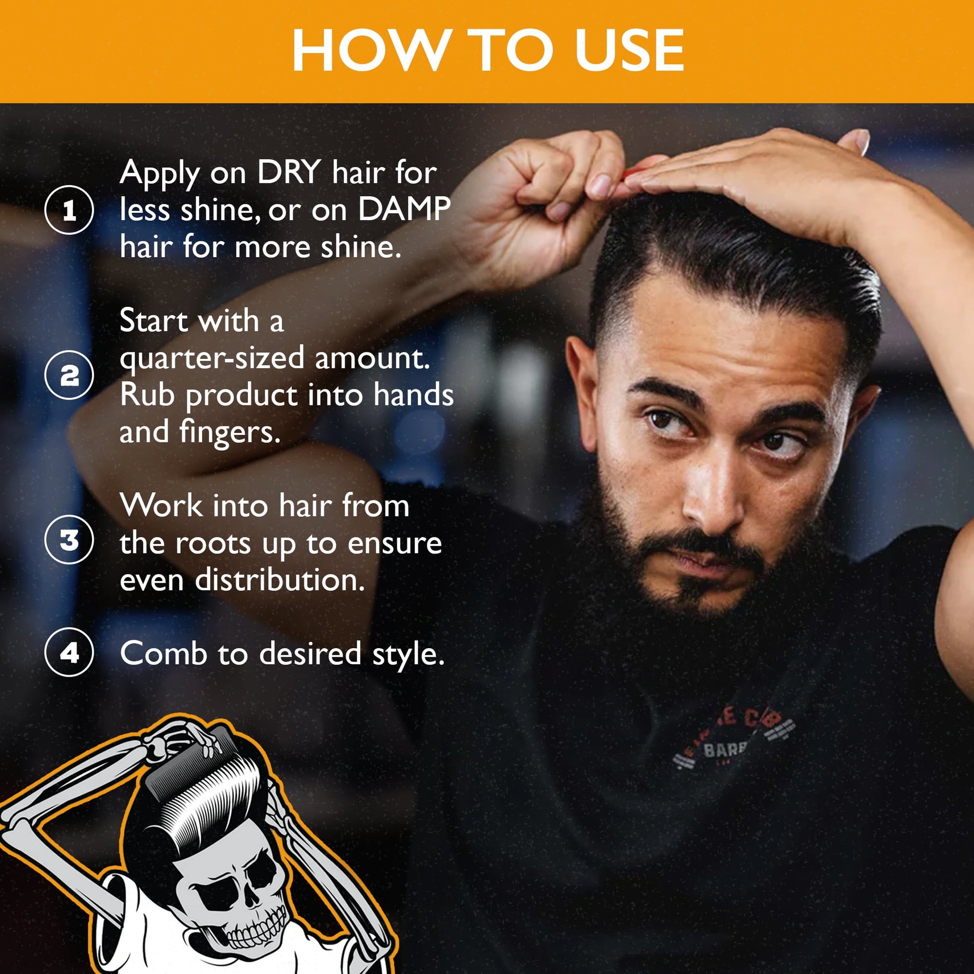 Original Hold Pomade, for All Hair Types, Medium Hold, Men, 4 Oz