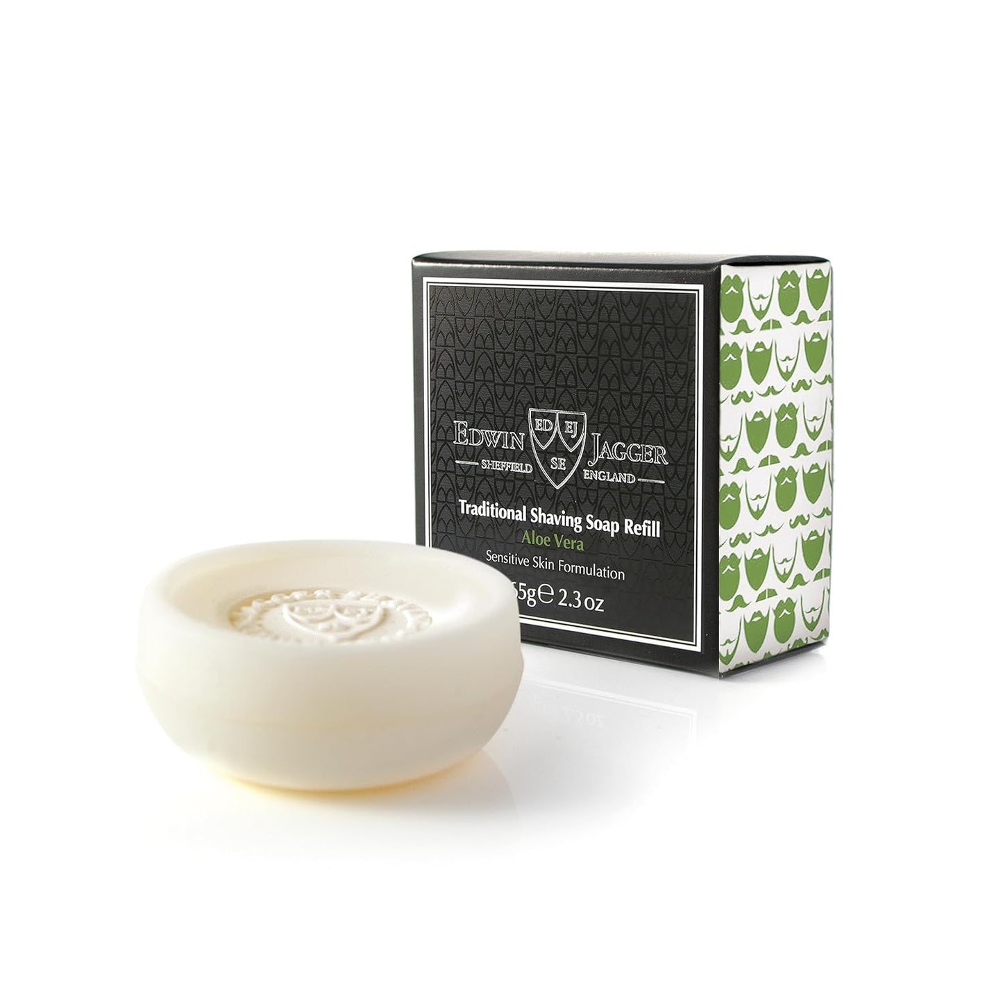 SSAV Aloe Vera 99.9% Natural Traditional Shaving Soap 2.3 Oz Refill