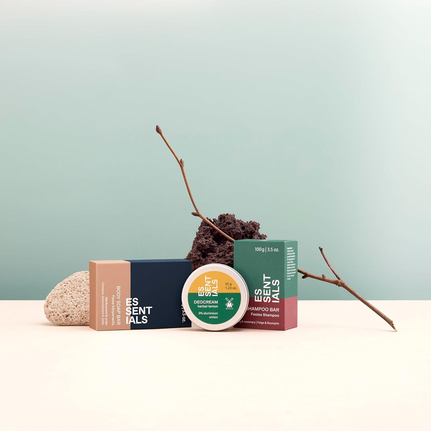 Essentials Herbal Lemon Deocream 35G, Aluminium-Free, Sustainable Packaging, No Marking