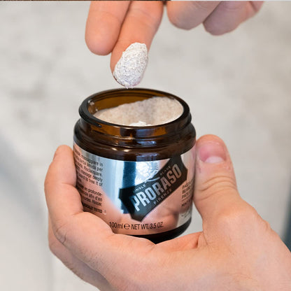 Proraso Exfoliating Beard Paste and Facial Scrub, 3.5 Oz