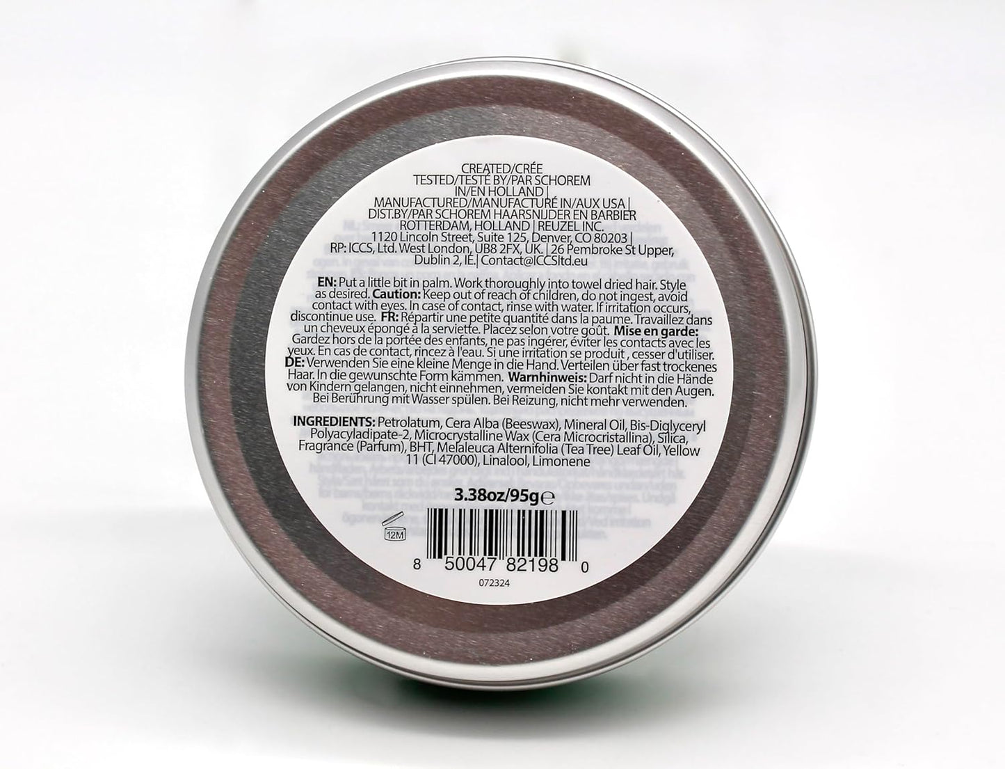 Reuzel Green Grease Pomade, Medium All Day Hold, Oil-Based Styling Wax, Medium Shine and Flake Free, Easy to Wash Out, for All Hair Types, 1.3 Oz