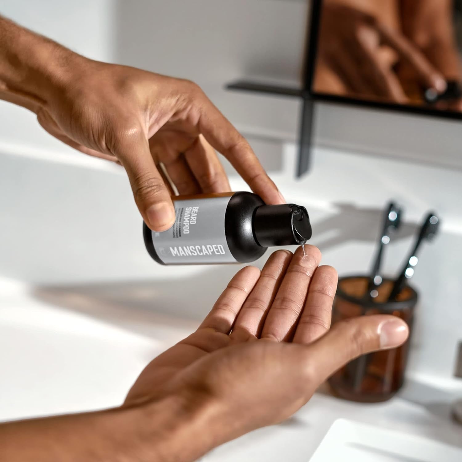 MANSCAPED® the Beard Hedger® Advanced Kit Includes Our Premium Precision Beard & Mustache Trimmer, Hydrating Shampoo, Softening Conditioner, Moisturizing Oil & Facial Hair Comb