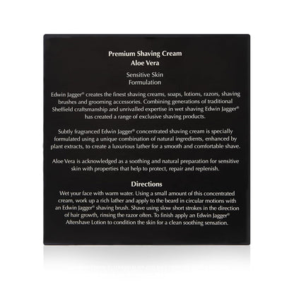 99.9% Natural Premium Shaving Cream, 100Ml Tub - Aloe Vera, 3.4-Ounce