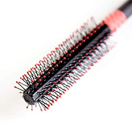 Uppercut Deluxe Quiff Roller, Non-Slip All Hair Hairbrush for Unisex Adult, Black & Red
