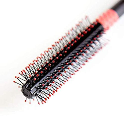 Uppercut Deluxe Quiff Roller, Non-Slip All Hair Hairbrush for Unisex Adult, Black & Red
