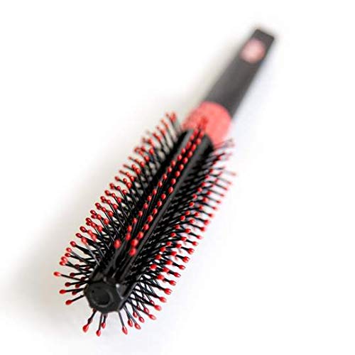Uppercut Deluxe Quiff Roller, Non-Slip All Hair Hairbrush for Unisex Adult, Black & Red