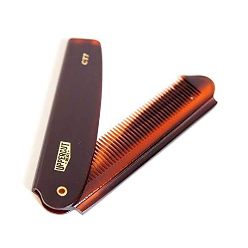 Uppercut Deluxe CT7 Flip Pocket Sized Comb, Tortoise Shell