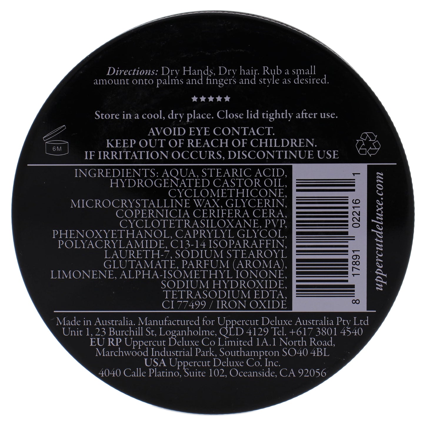 Uppercut Deluxe Easy Hold - 3.1 Oz Paste