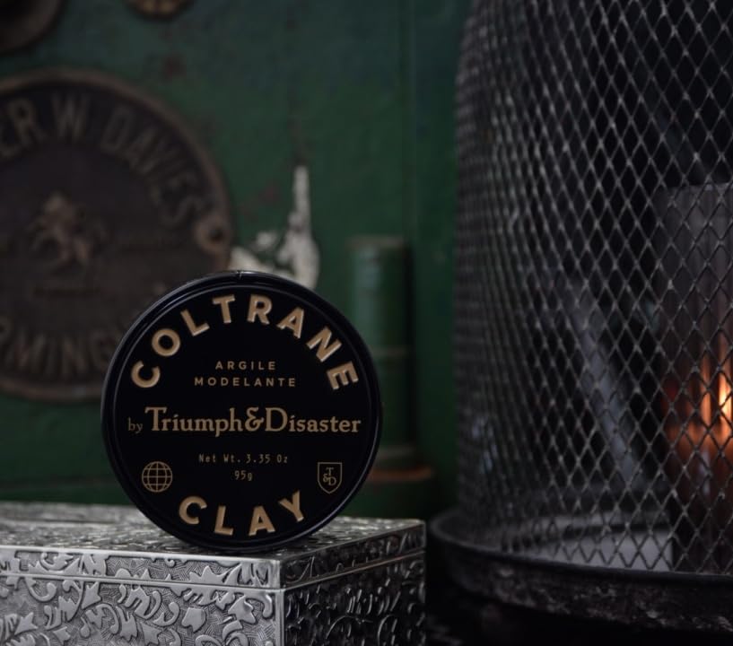 Triumph & Disaster Coltrane Hair Clay Pomade – Medium Hold, Matte Finish Styling Paste for Men and Women with Smoky Earth Scent, 95G