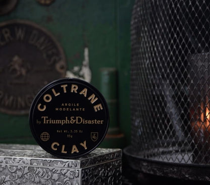 Triumph & Disaster Coltrane Hair Clay Pomade – Medium Hold, Matte Finish Styling Paste for Men and Women with Smoky Earth Scent, 95G