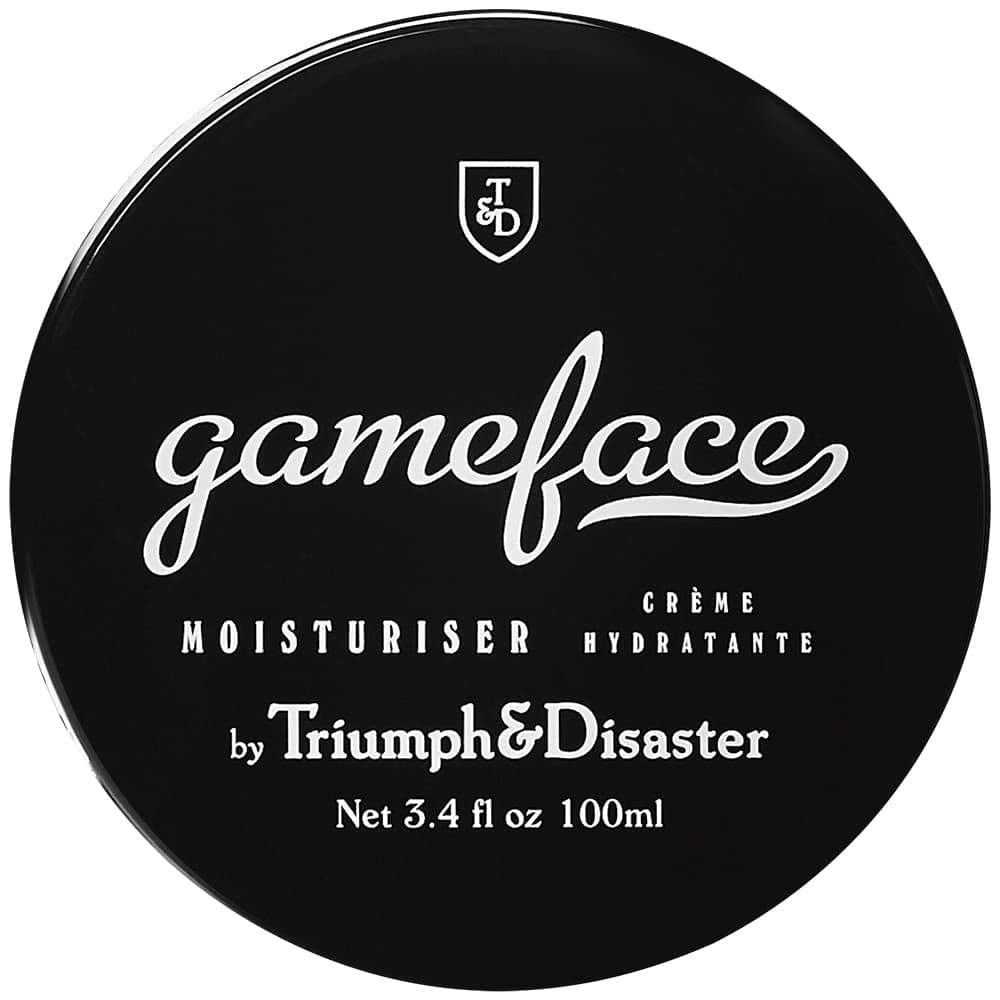  Triumph & Disaster | Gameface Moisturiser Jar | Hydrating Facial Moisturizer - Lightweight, Non-Greasy Facial Lotion for Men, 3.4 Oz