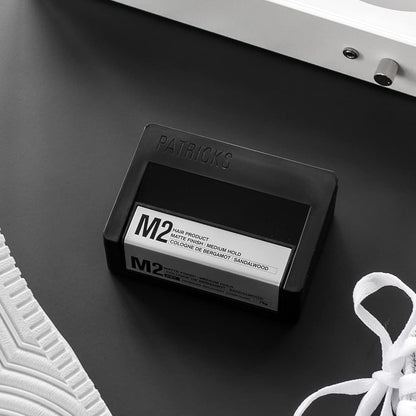 Patricks | M2 Matte Pomade | Medium Hold Hair Styling for Men | Normal to Thick Hair Control | Travel Size | 75G