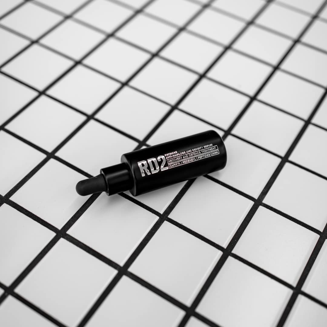 Patricks | RD2 Hair Loss Serum for Men | DHT Blocker | Hair Growth Oil for Thicker Fuller Hair & Scalp Care | Regrowth Stimulator | for Mild to Advanced Hair Loss | 1 Oz