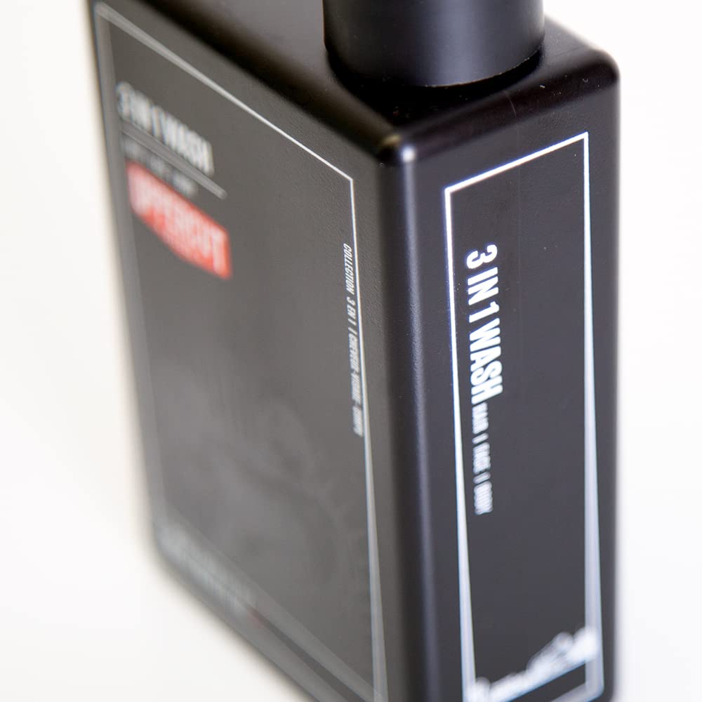 Uppercut Deluxe 3 in 1 Wash for Use on Hair Face & Body, a Gentle Wash Suitable for All Hair Types 8 Fl. Oz. / 240Ml