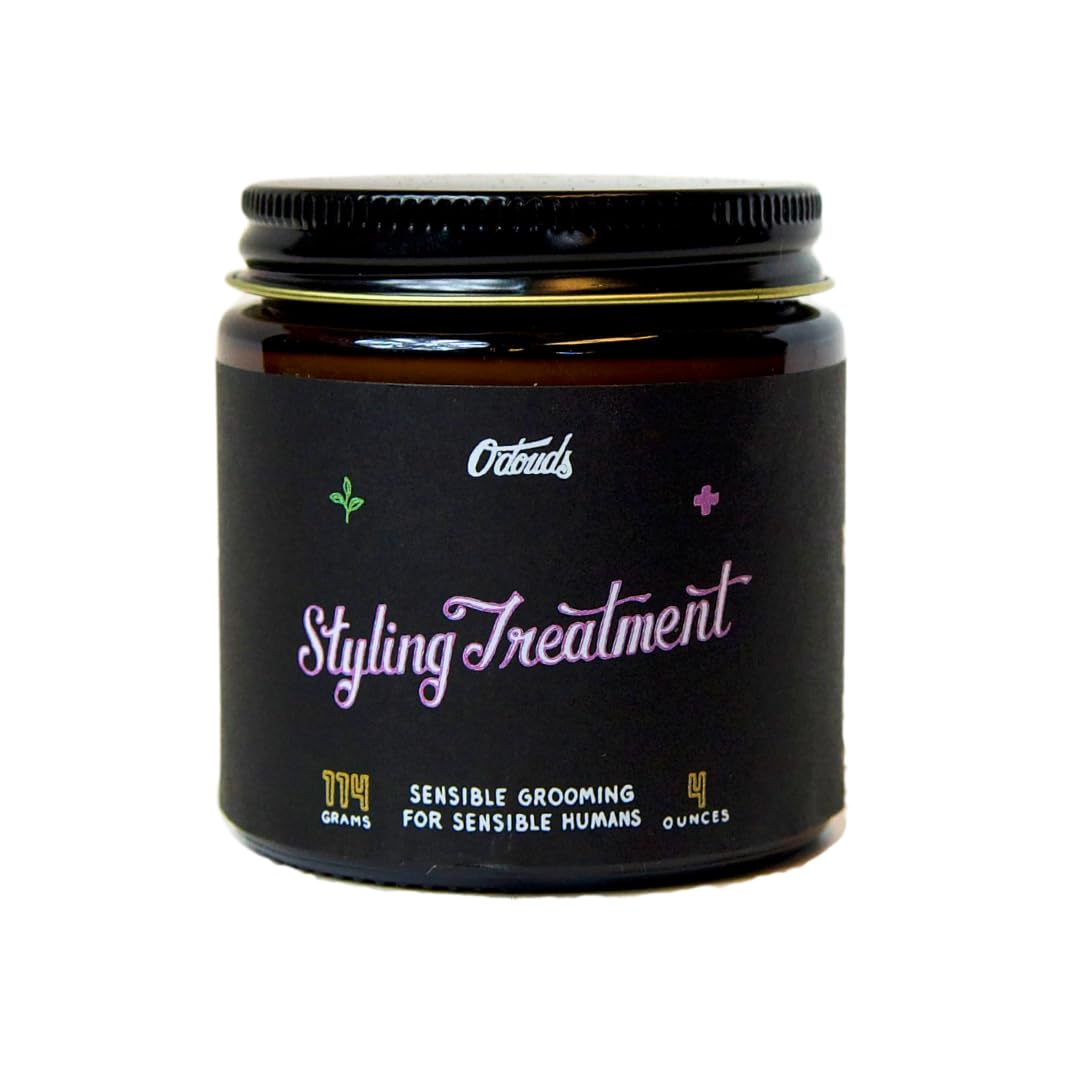 O'Douds Styling Treatment Hair Cream - Texturizing Cream - Medium Hold, Natural Shine - Manageable, Relaxed, Textured & Natural Styles - Lavender & Peppermint Scent, 4 Oz