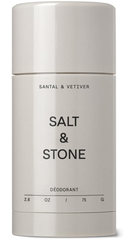 Salt & Stone Natural Deodorant - Santal | Extra Strength Natural Deodorant for Women & Men | Aluminum Free with Probiotics, Seaweed Extracts & Shea Butter (2.6 Oz)