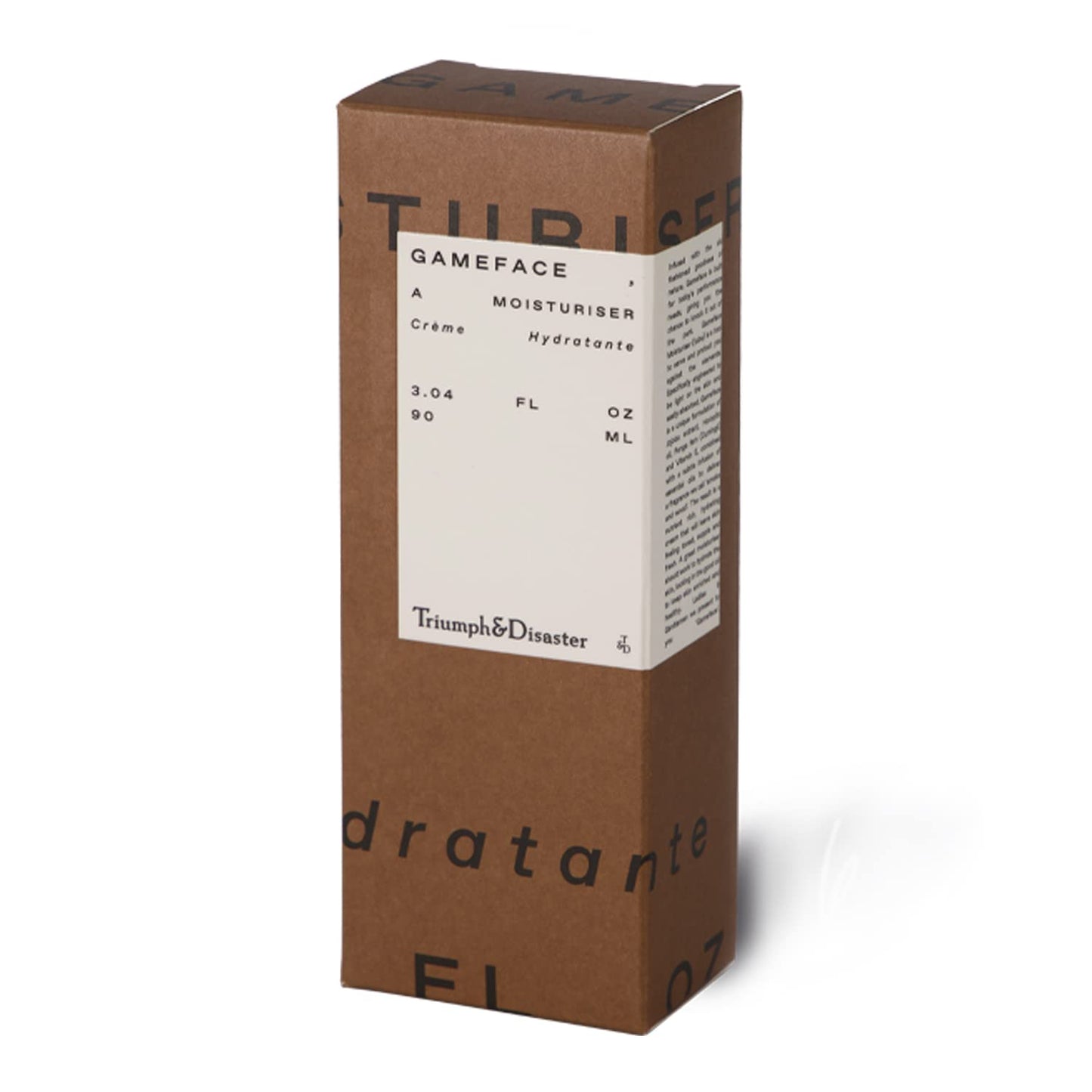 Triumph & Disaster | Gameface Moisturizer Tube | Hydrating Facial Moisturizer - Lightweight, Non-Greasy Facial Lotion for Men, 3.04 Oz