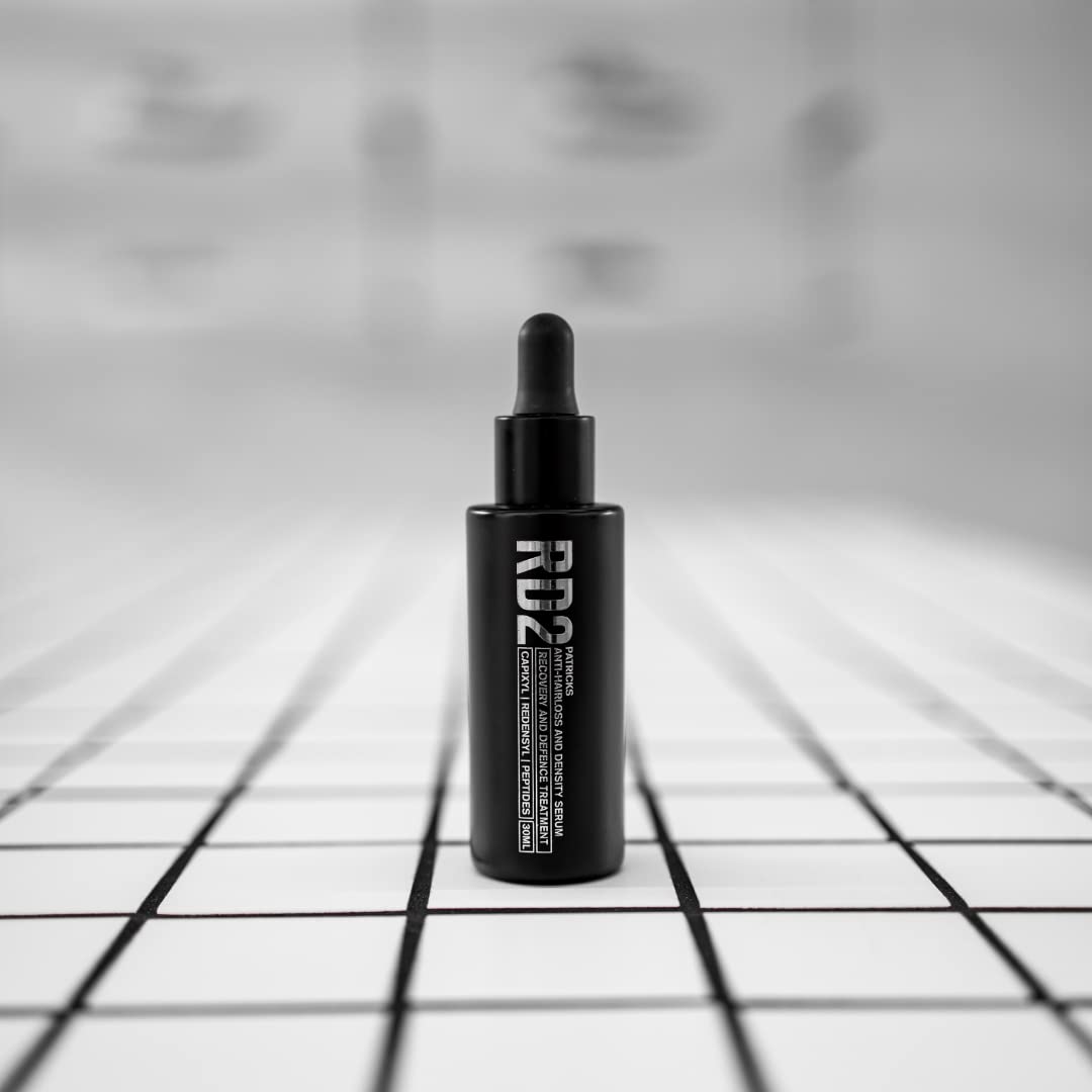 Patricks | RD2 Hair Loss Serum for Men | DHT Blocker | Hair Growth Oil for Thicker Fuller Hair & Scalp Care | Regrowth Stimulator | for Mild to Advanced Hair Loss | 1 Oz