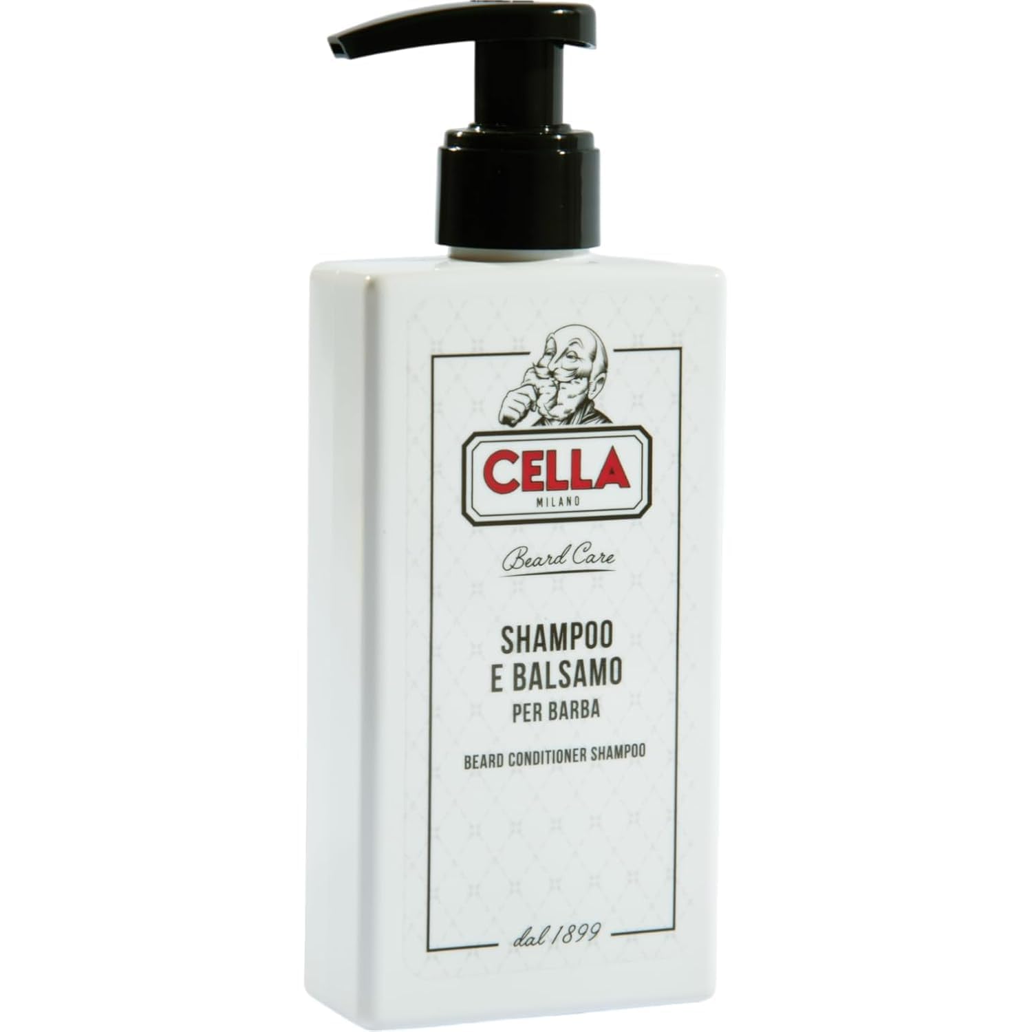 Cella Milano, 2‑In‑1 Beard Shampoo & Conditioner, 200 Ml – Sulfate‑Free Beard Cleanser – Gentle, Hydrating Formula from Italy