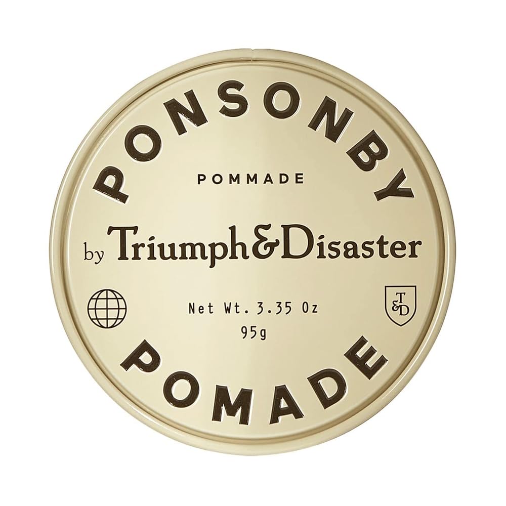 Triumph & Disaster Ponsonby Pomade – Medium Hold Hair Wax for Men and Women, High Shine, Non-Greasy Finish, 95G – Fine to Thick Hair