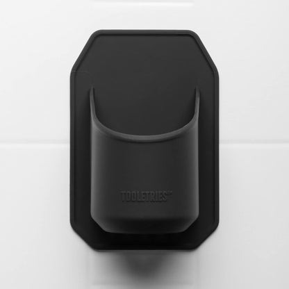 Tooletries Shower Drink Holder - 100% Silicone Can Holder for Beer or Soda - Bathroom Accessory - Silicone-Grip Technology, No Adhesive Needed - in Partnership with 30 Watt - Charcoal