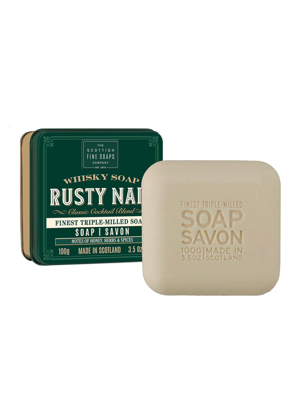 The Scottish Fine Soaps Company Scottish Soap Soap in a Tin Rusty Nail