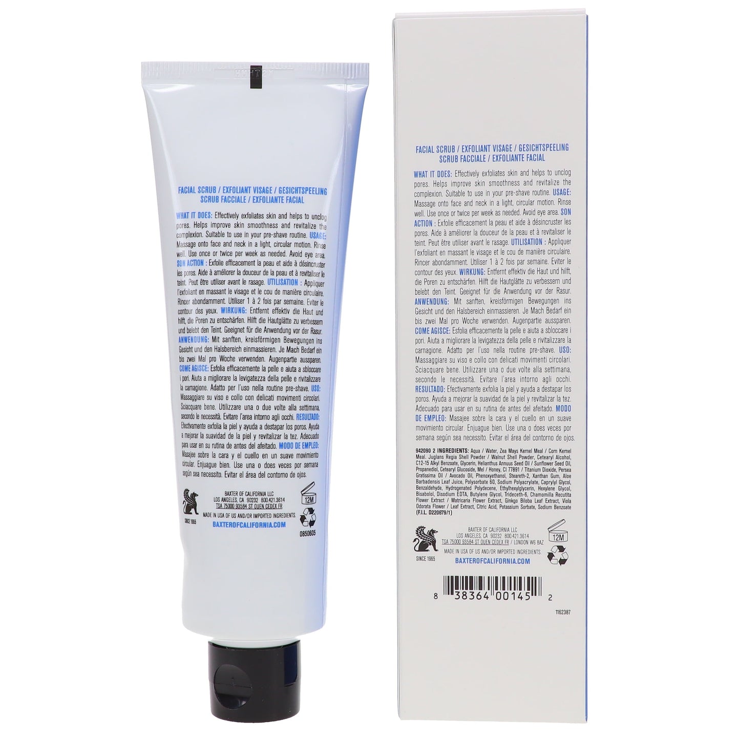 Baxter of California Exfoliating Facial Scrub 4 Oz