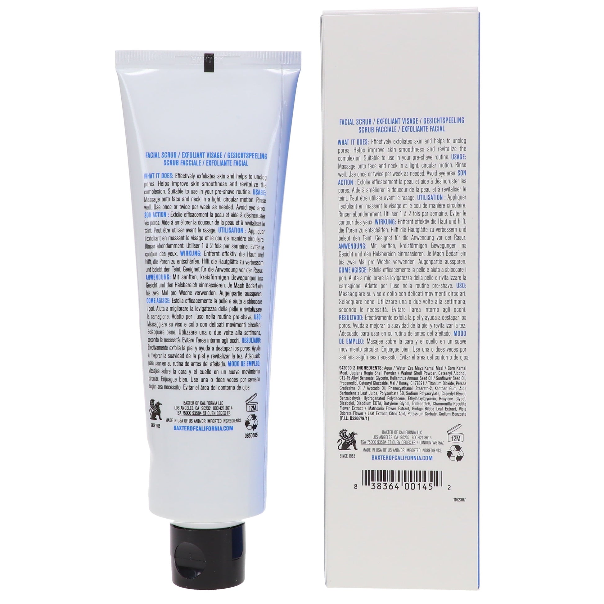 Baxter of California Exfoliating Facial Scrub 4 Oz