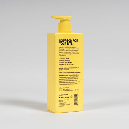 Tooletries Superior Lather Men'S Body Wash - Outback Bourbon Scent - Moisturizing Shower Gel with Tazman Pepper - Extra Fresh, Paraben Free - Reusable Bottle - 500Ml