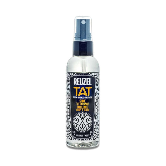 Reuzel Shine Tattoo Spray, Brightens Tattoos, Reveals Color and Definition, Absorbs Fast, Vegan and Non-Greasy Formula, Paraben Free, 3.38 Oz