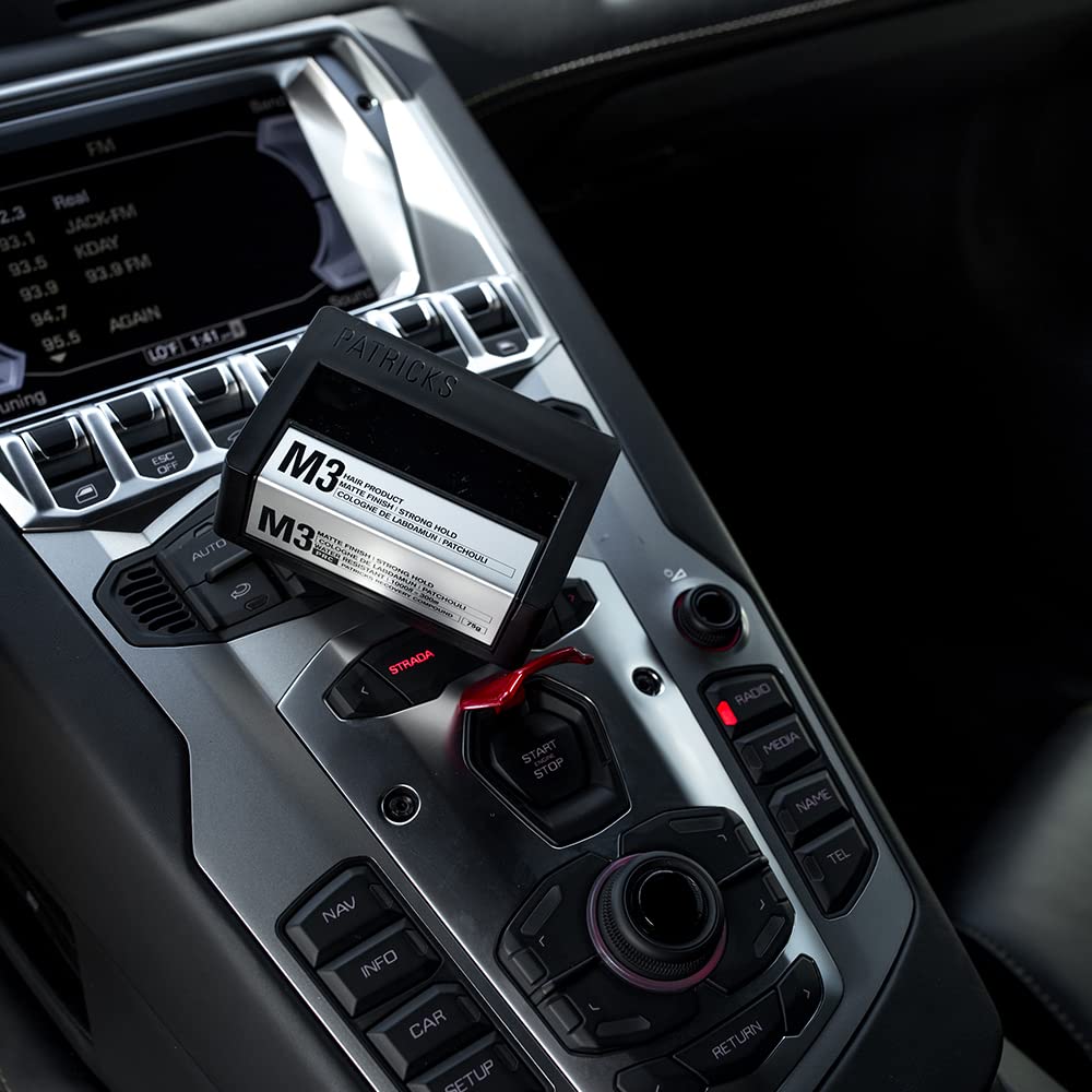 Patricks | M3 Matte Pomade | Strong Hold Styling Product for Men | Thickening Paste | for Coarse to Thick Hair Control | Water Resistant | Travel Size | 75G