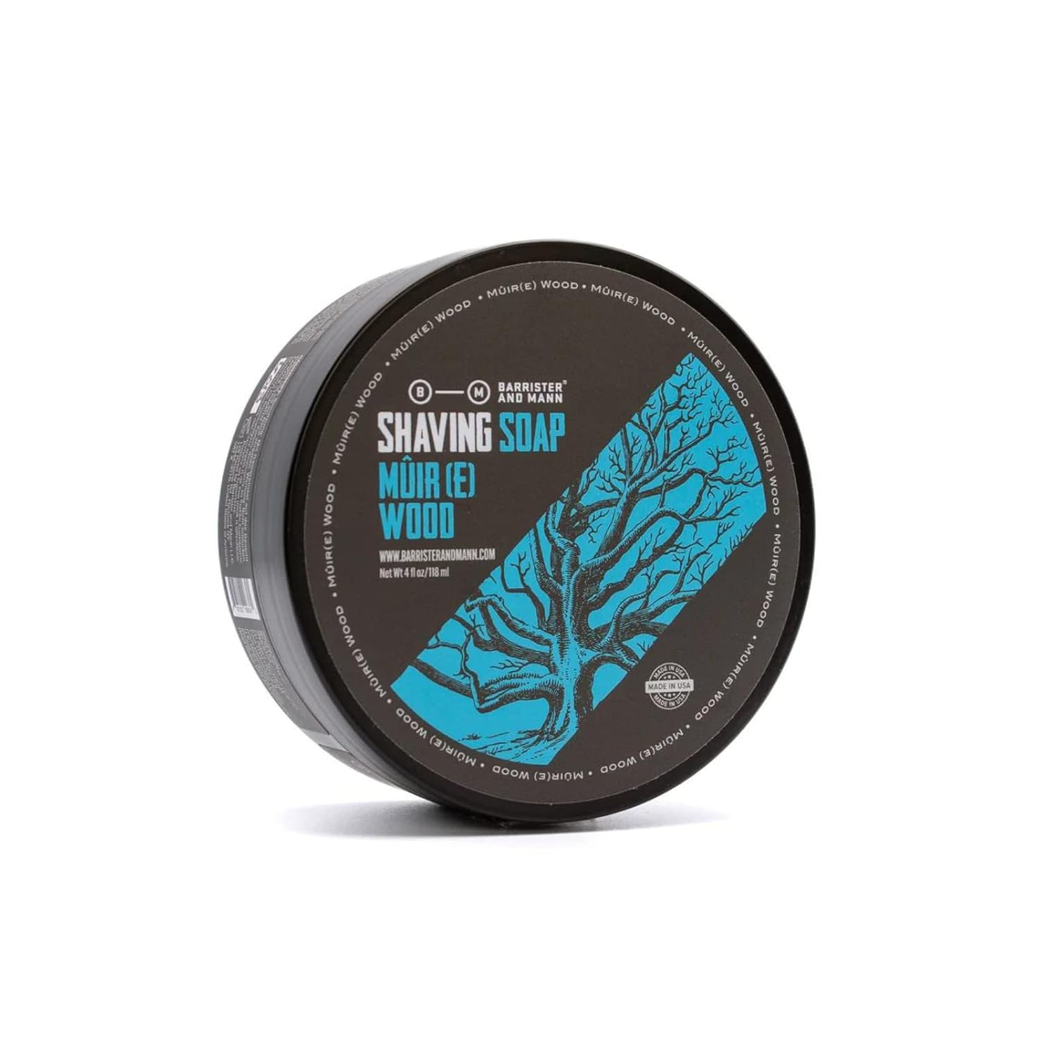 Barrister and Mann Shaving Soap | Luxury Dense, Rich & Creamy Lather Tallow Wet Shave Puck Bar Notes of Lemon, Bergamot, Rosemary, Lavender, Patchouli | Smooth Grooming Routine for Men 4 Oz (Seville)