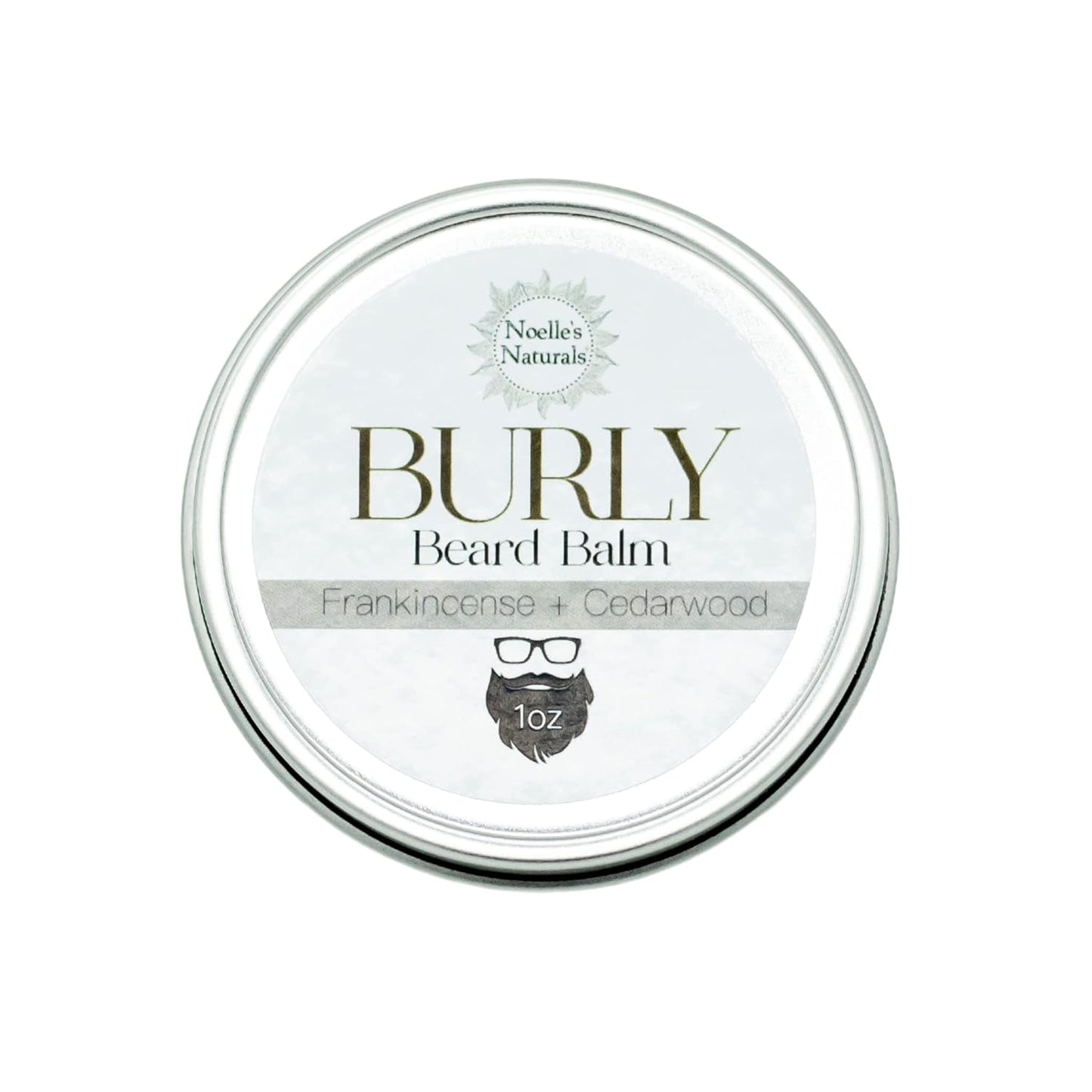 Burly Men'S Beard Balm - All Natural Ingredients - Frankincense + Cedarwood + Rosemary Essential Oils - Non-Greasy - Moisturizing