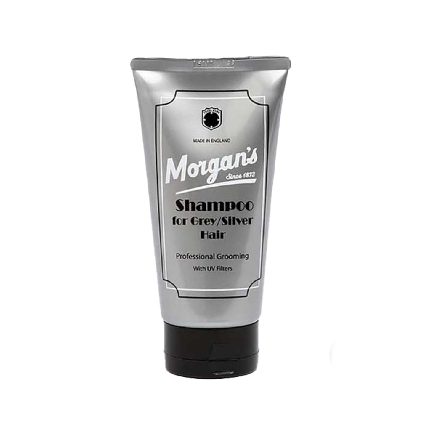 Morgan's Shampoo for Grey and Silver Hair, Enriched with Jojoba Oil, Brightens Hair and Neutralises Yellow Tones, with UV Filters 5.2 Fl Oz